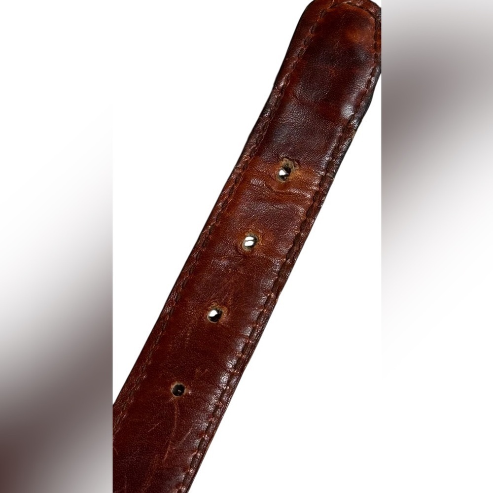 A men’s / women’s leather braided belt, Made in Uraguay. M. - Picture 6 of 12